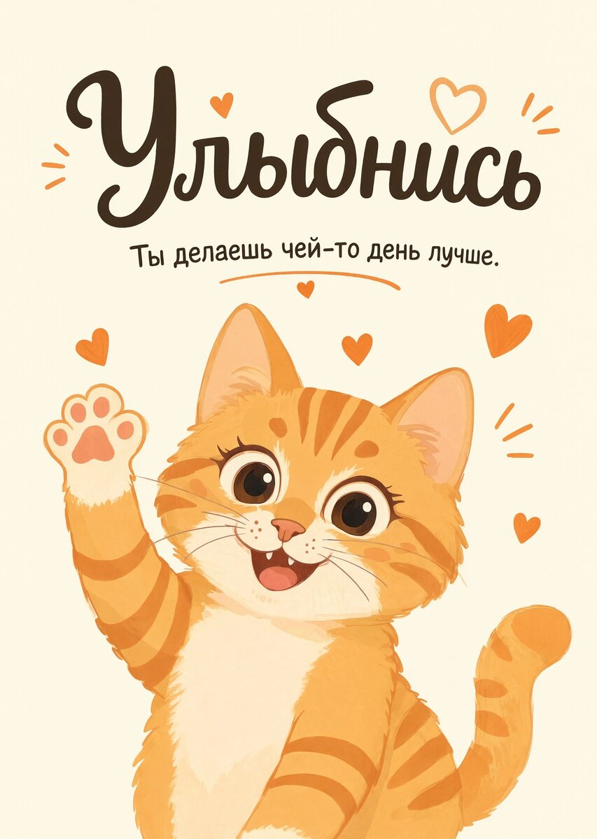 Открытка "Улыбнись" #7