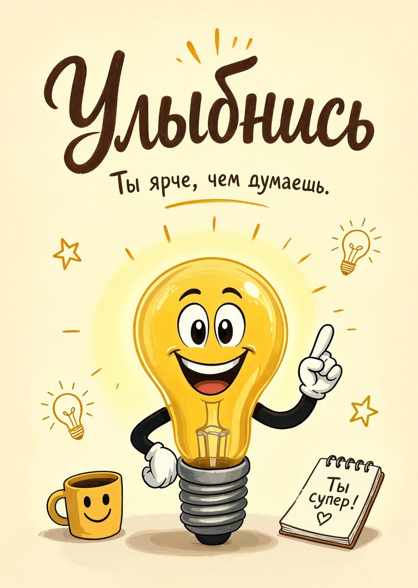 Открытка "Улыбнись" #82