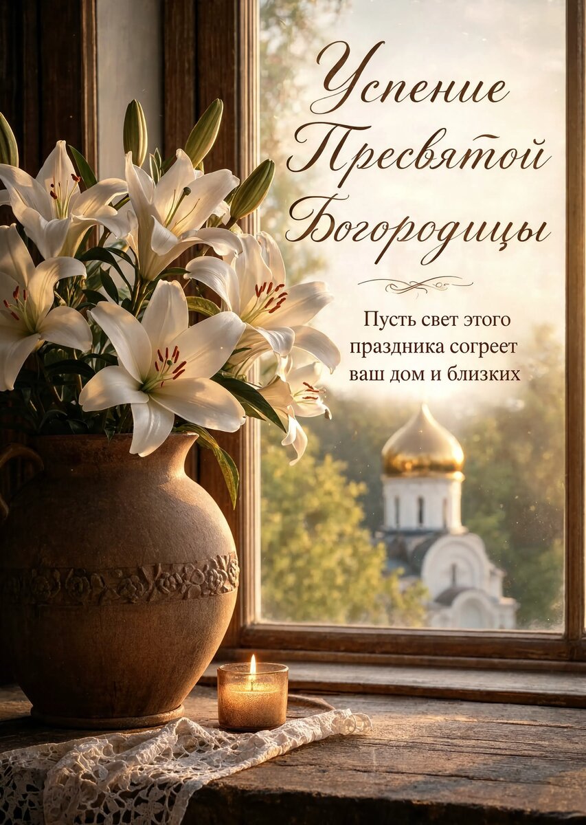 Открытка Успение Пресвятой Богородицы #11