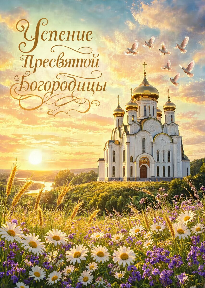 Открытка Успение Пресвятой Богородицы #14