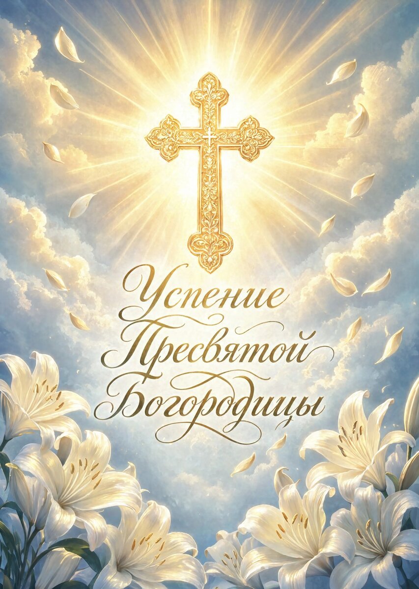 Открытка Успение Пресвятой Богородицы #17