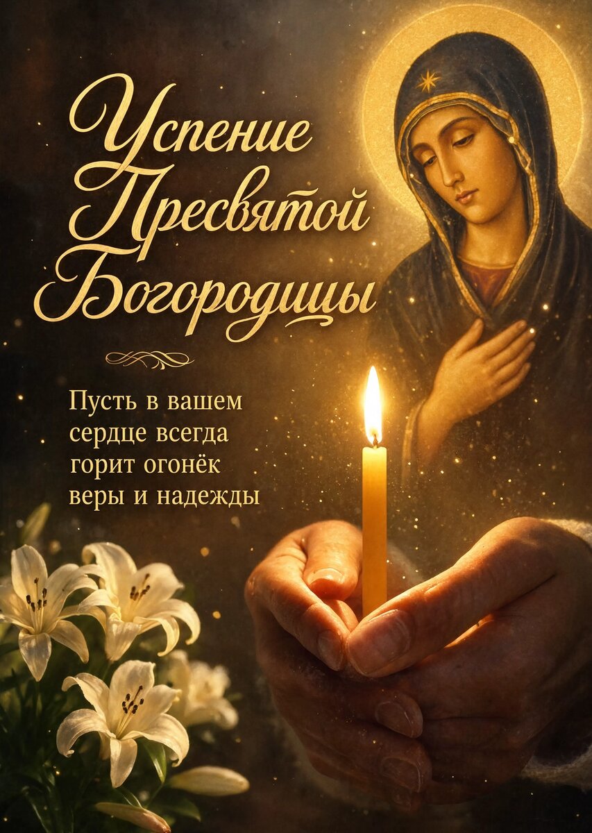 Открытка Успение Пресвятой Богородицы #21