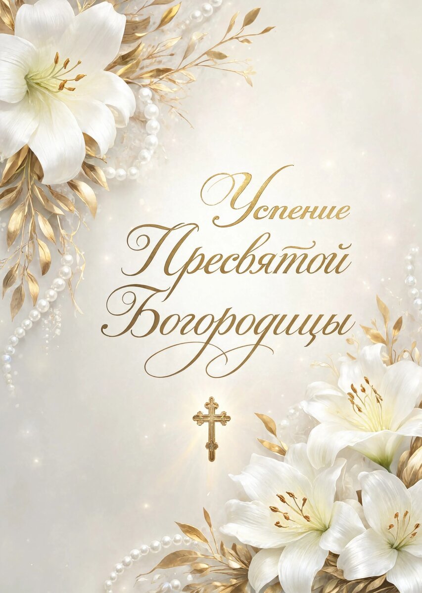 Открытка Успение Пресвятой Богородицы #26