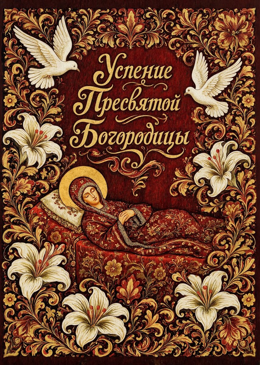 Открытка Успение Пресвятой Богородицы #28