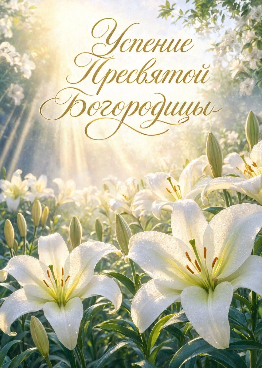 Открытка Успение Пресвятой Богородицы #29