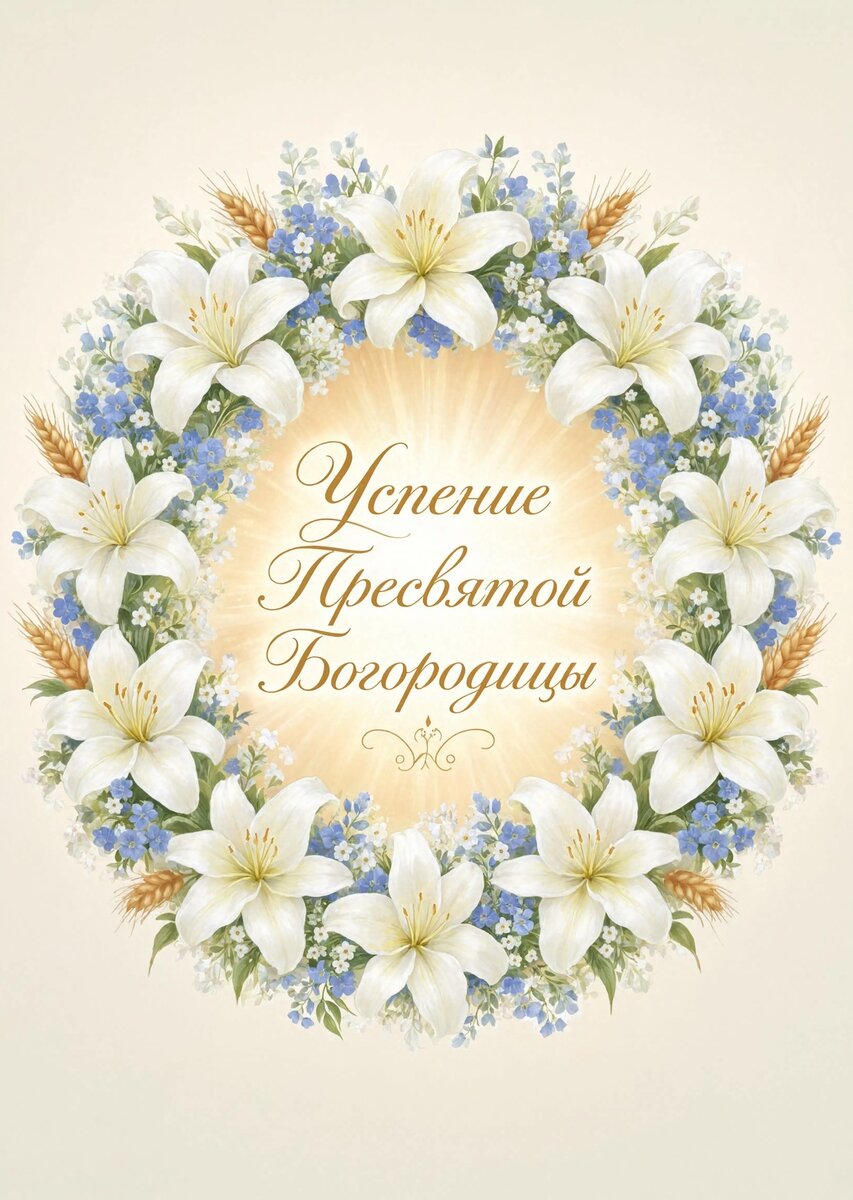 Открытка Успение Пресвятой Богородицы #32