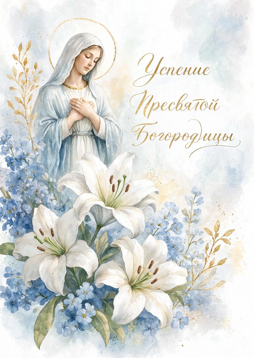 Открытка Успение Пресвятой Богородицы #37