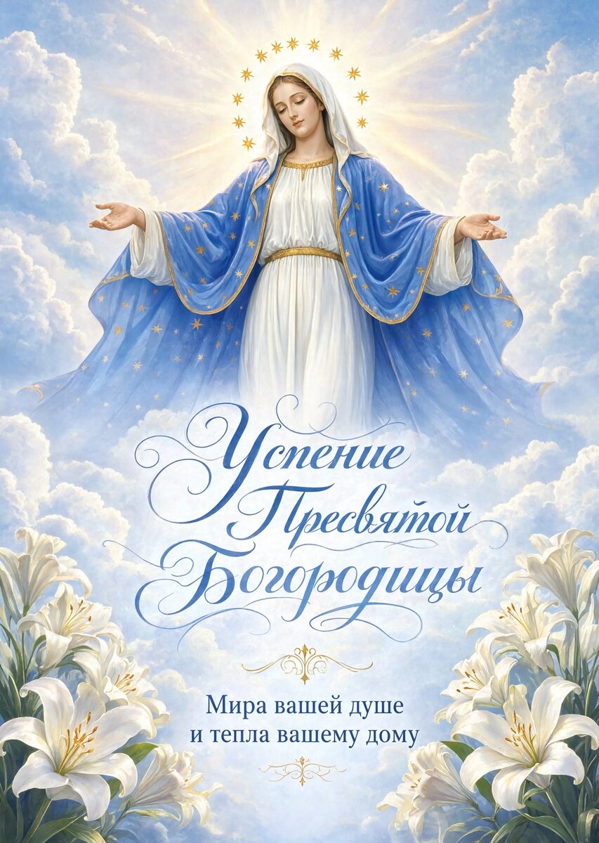 Открытка Успение Пресвятой Богородицы #38
