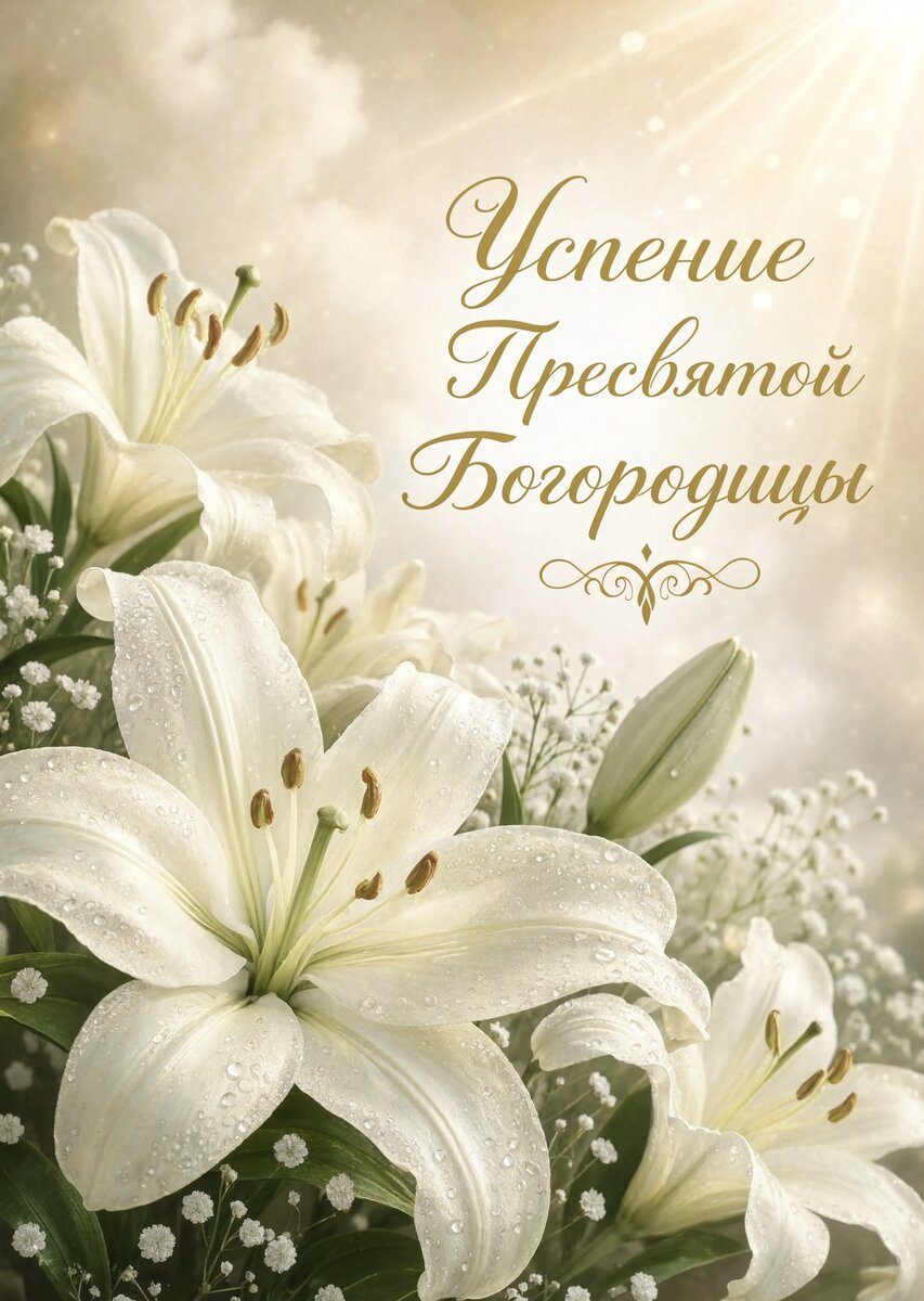 Открытка Успение Пресвятой Богородицы #41