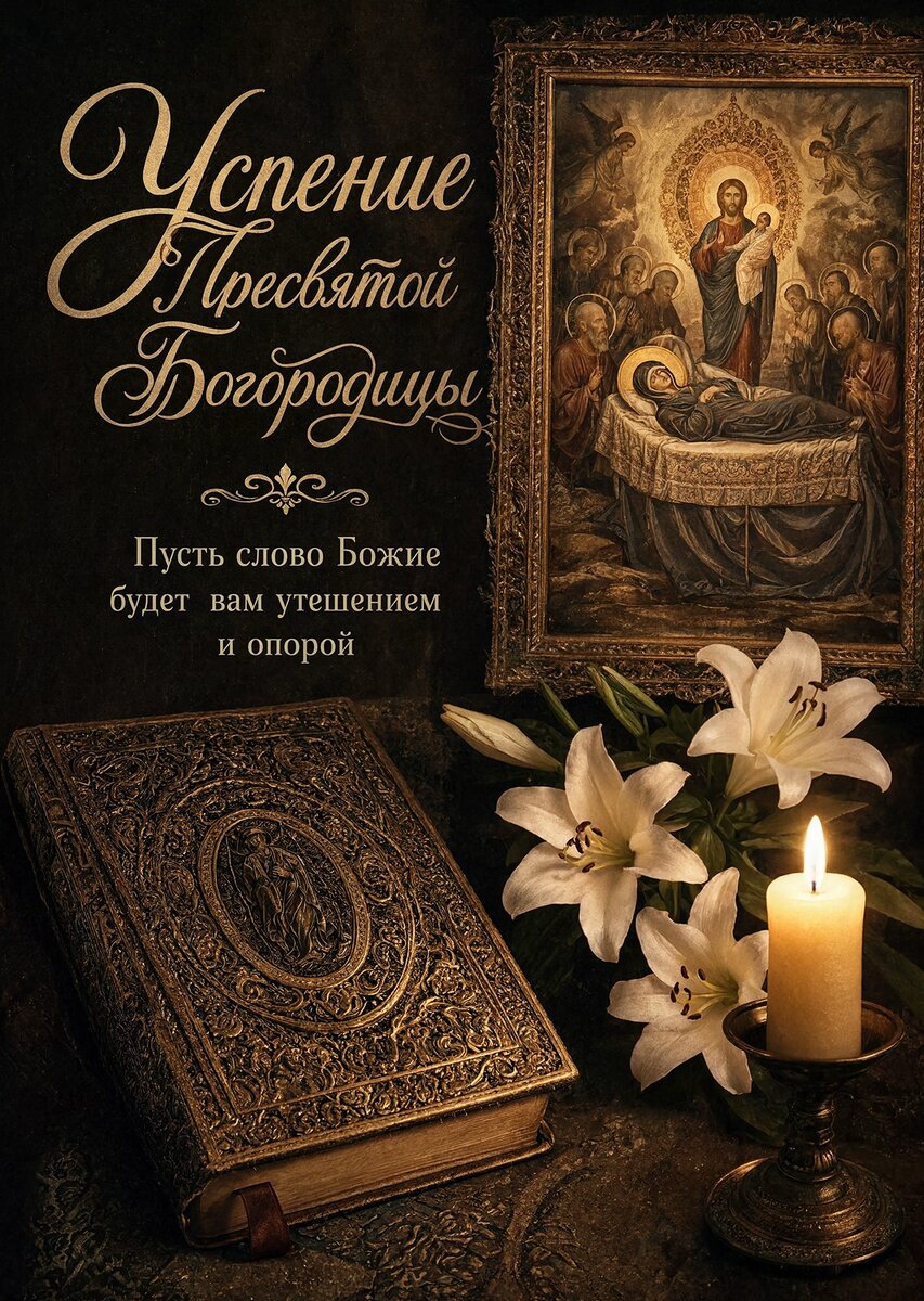 Открытка Успение Пресвятой Богородицы #6