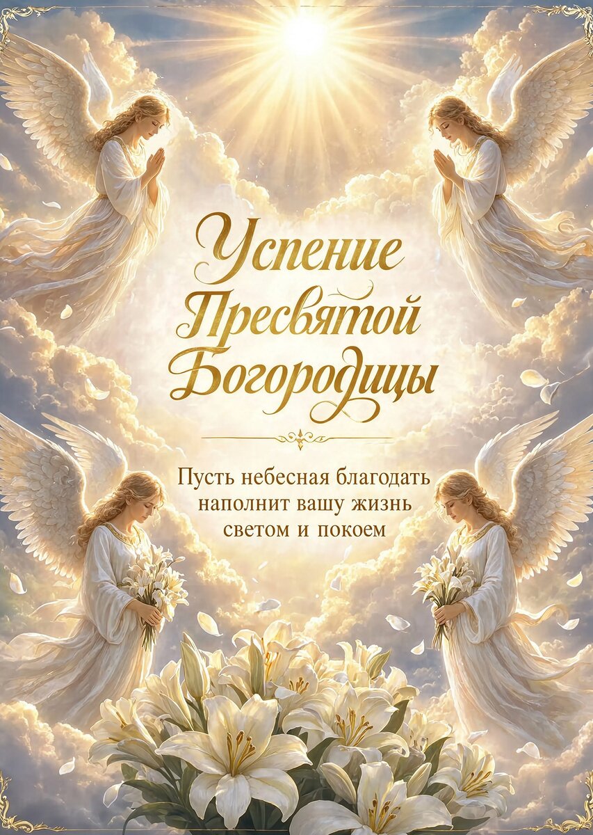 Открытка Успение Пресвятой Богородицы #8