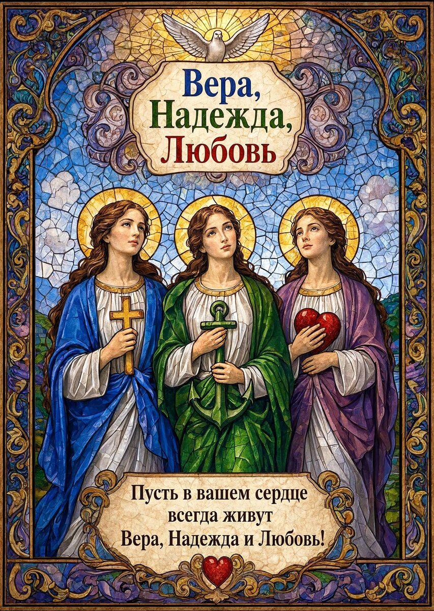 Открытка Вера, Надежда, Любовь - 18