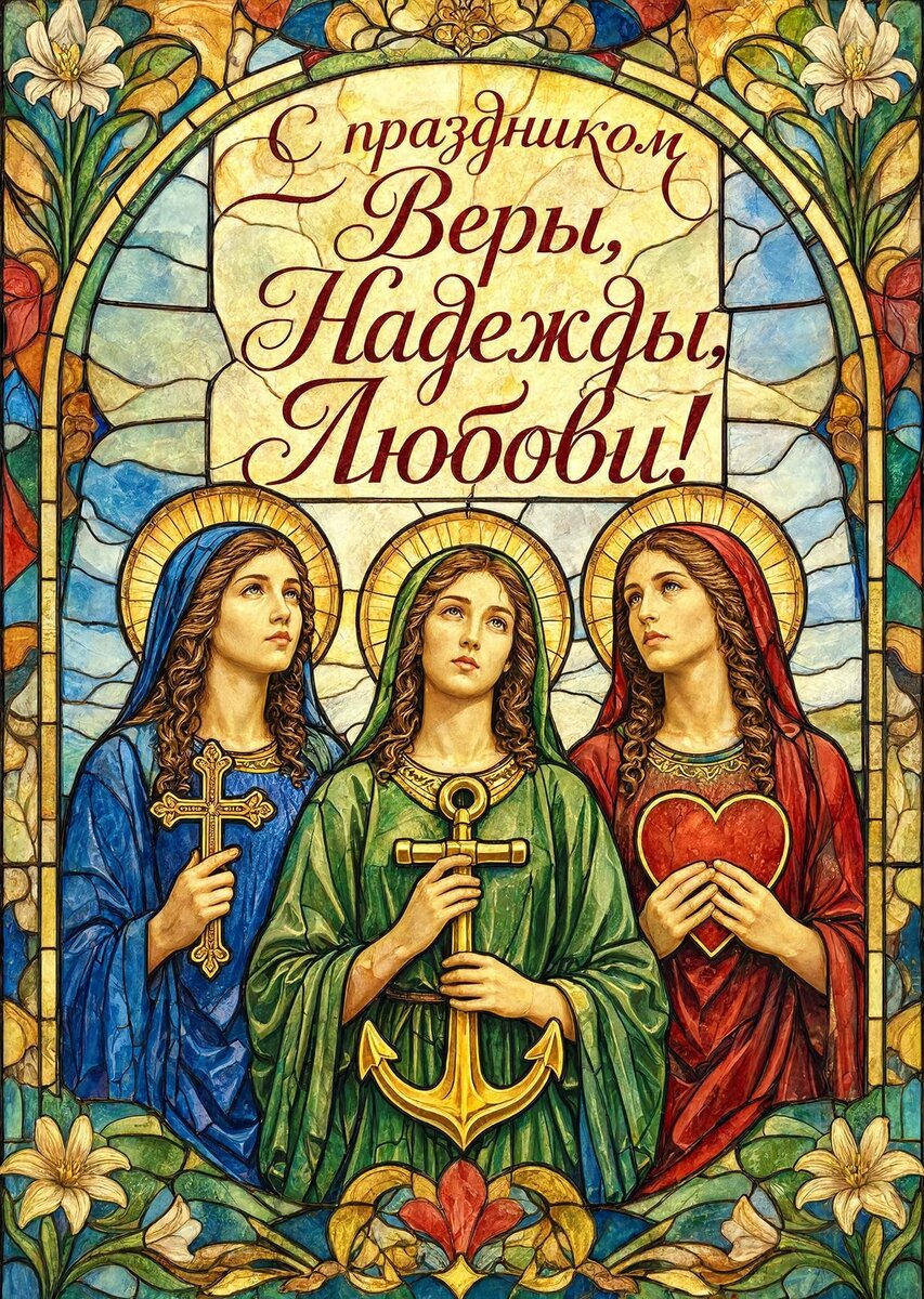 Открытка Вера, Надежда, Любовь - 20