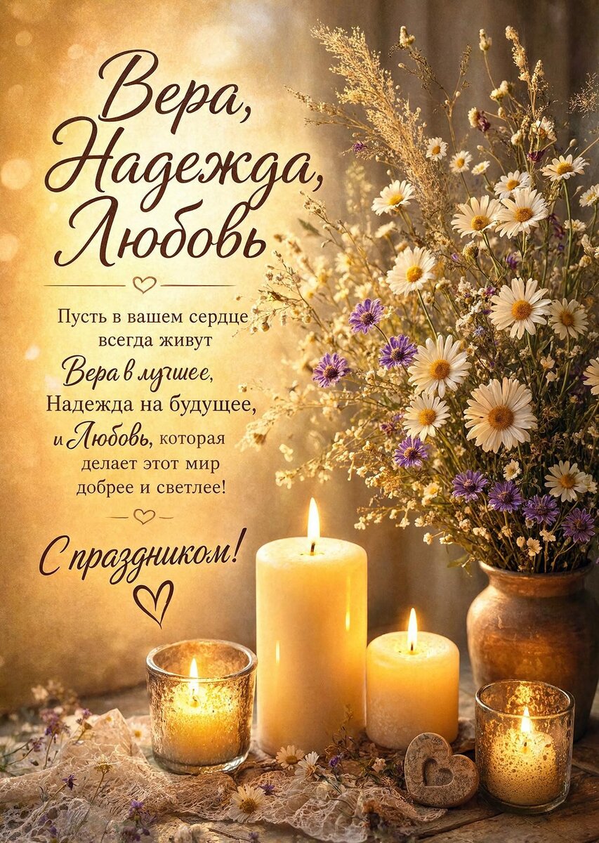 Открытка Вера, Надежда, Любовь - 22
