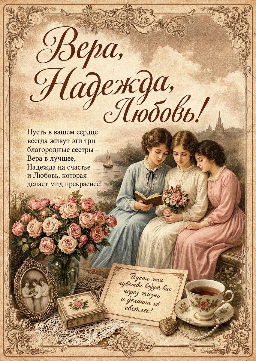 Открытка Вера, Надежда, Любовь - 27