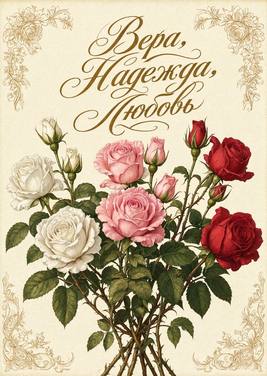 Открытка Вера, Надежда, Любовь #28