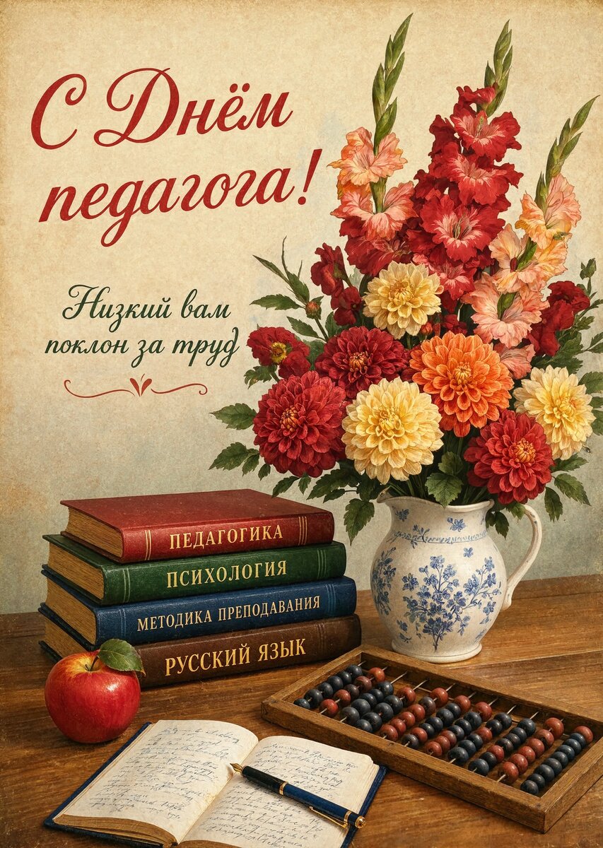 Открытки с Днем Педагога-10