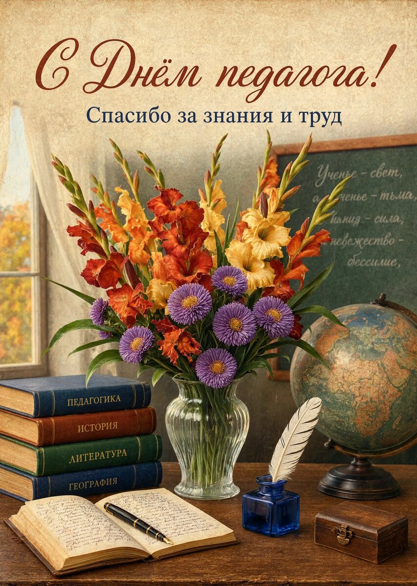 Открытки с Днем Педагога-27