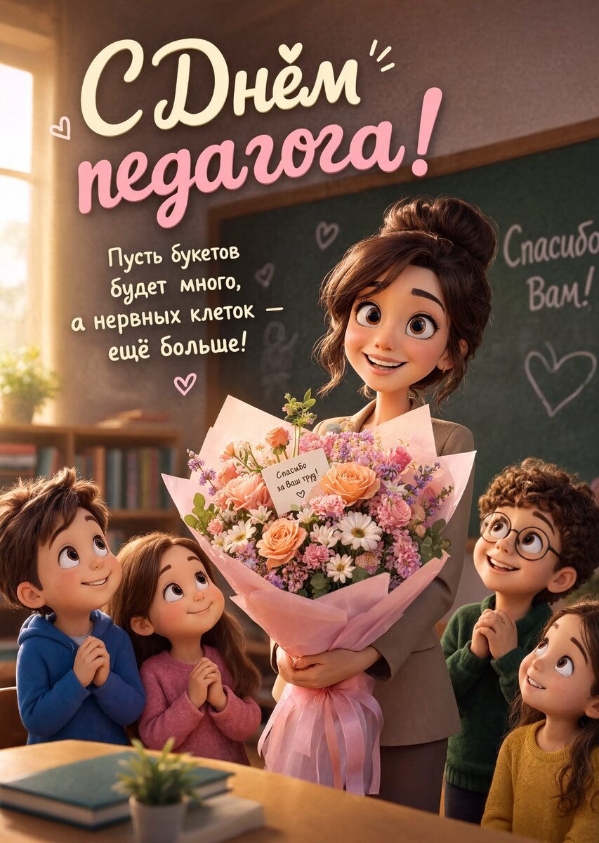 Открытки с Днем Педагога-34