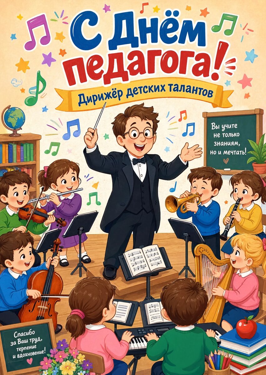 Открытки с Днем Педагога-36