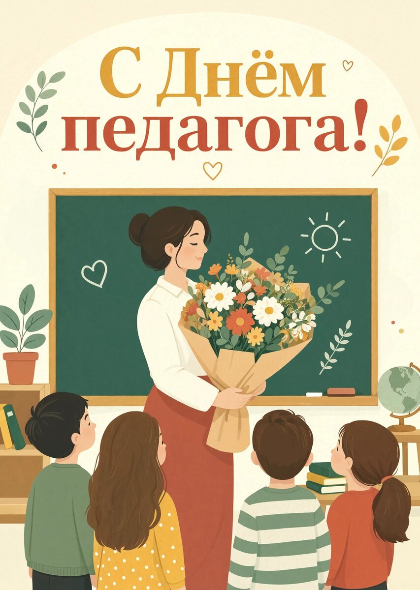 Открытки с Днем Педагога-4