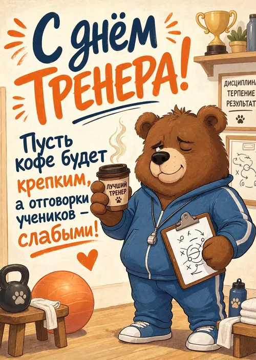 открытки с Днем Тренера-26