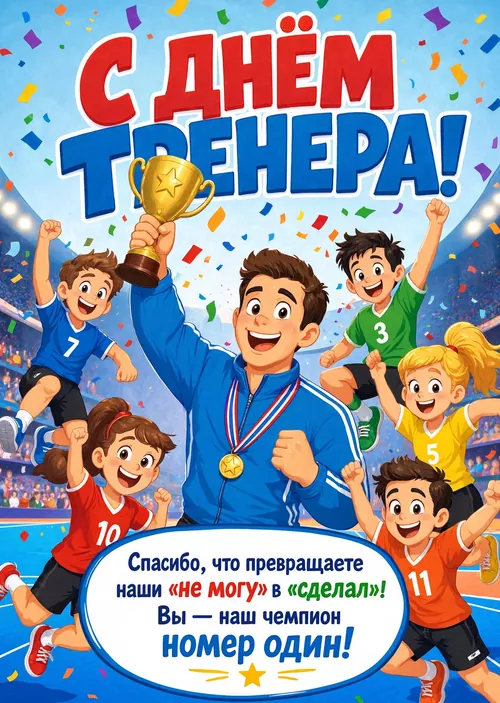 открытки с Днем Тренера-3