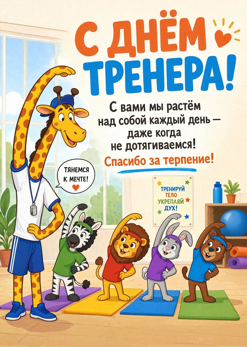 открытки с Днем Тренера-4