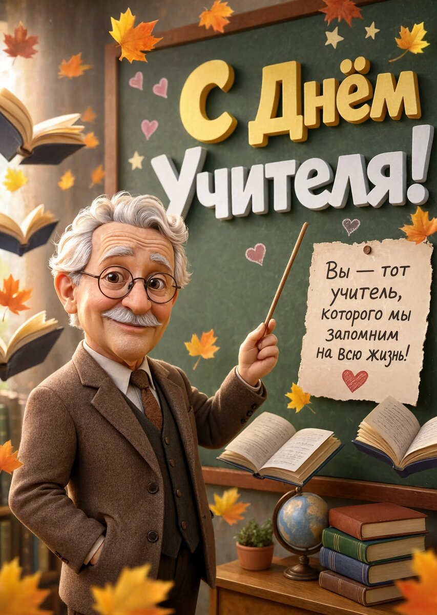 открытки с Днем Учителя-38