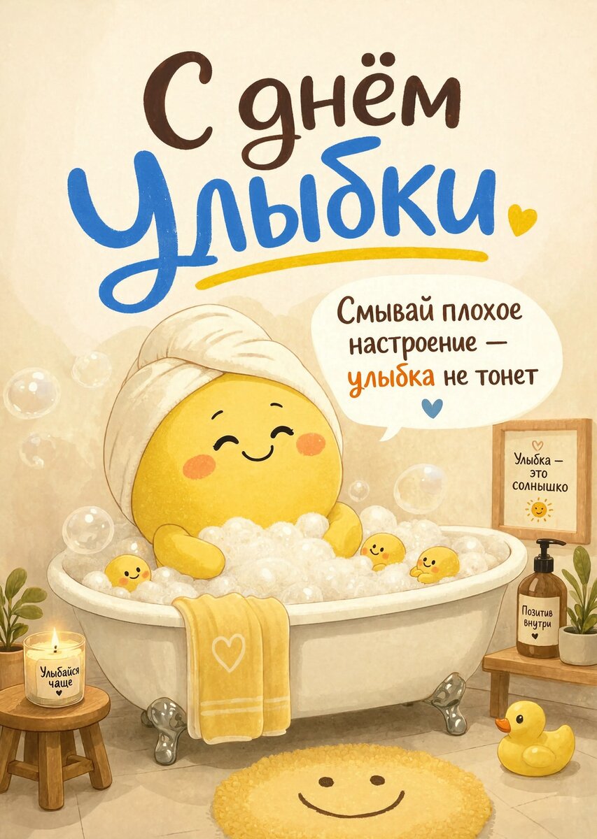 открытки с Днем Улыбки-15