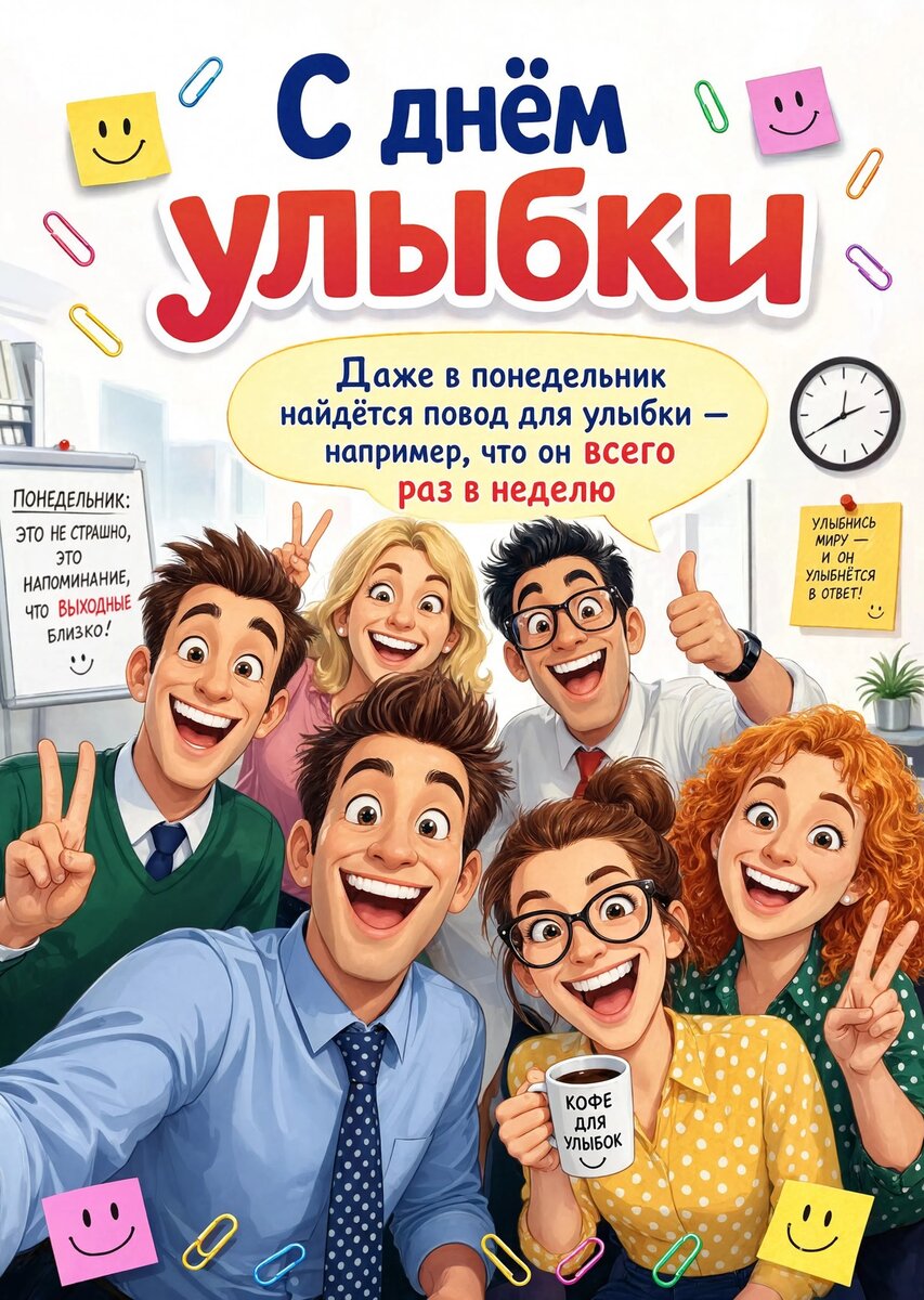 открытки с Днем Улыбки-25