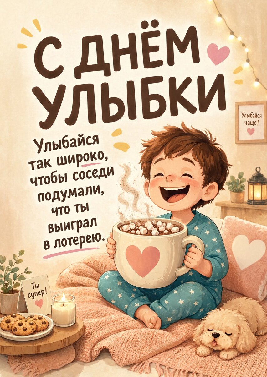 открытки с Днем Улыбки-6