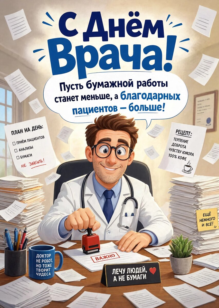 открытки с Днем Врача-14