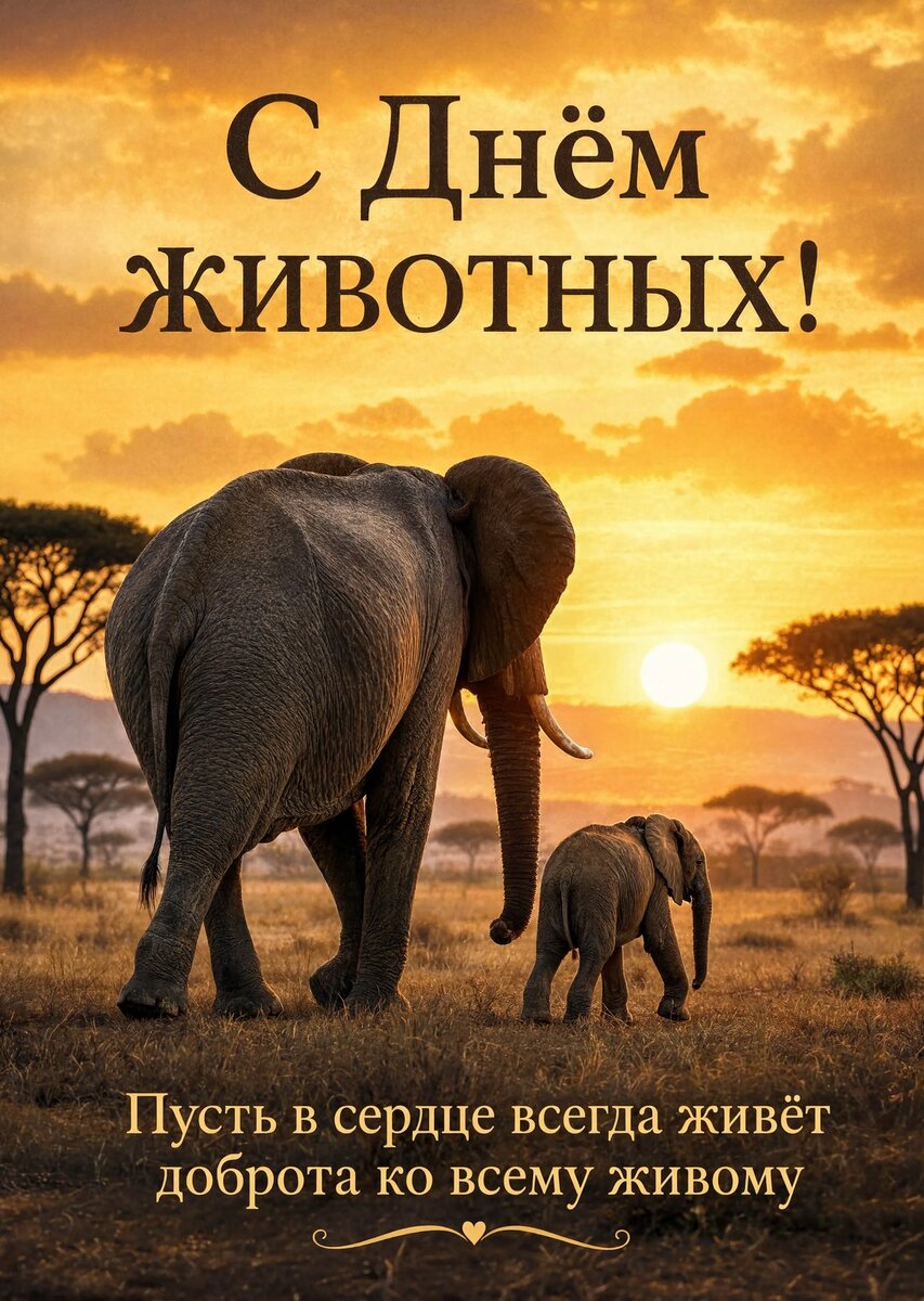 открытки с днем животных-20