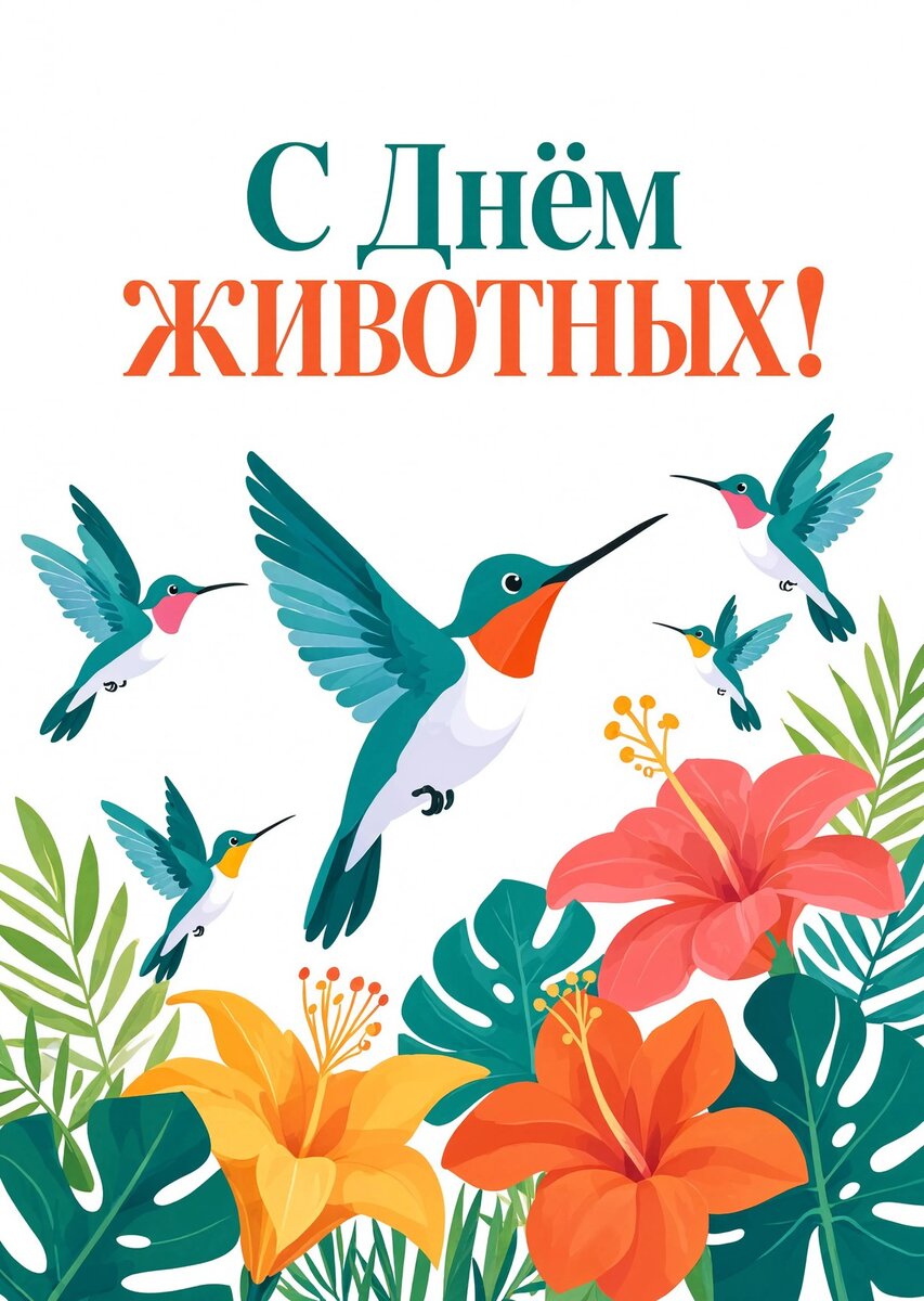 открытки с днем животных-22