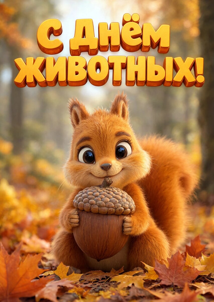 открытки с днем животных-28