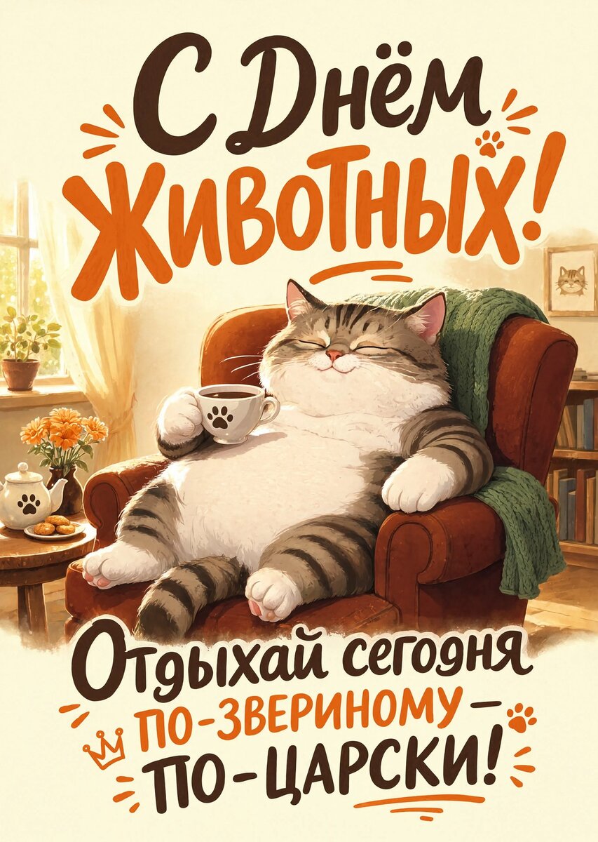 открытки с днем животных-4