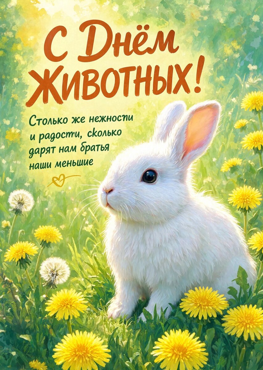 открытки с днем животных-6