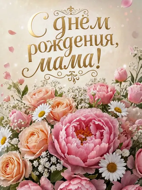 Видео открытка с днем рождения маме #1