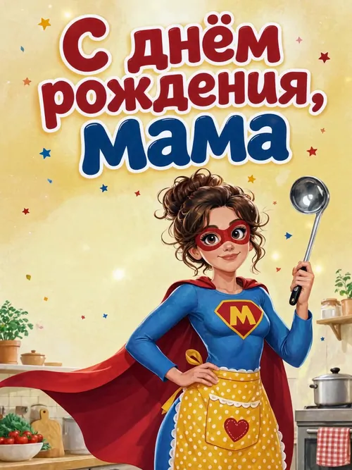 Видео открытка С днем рождения маме