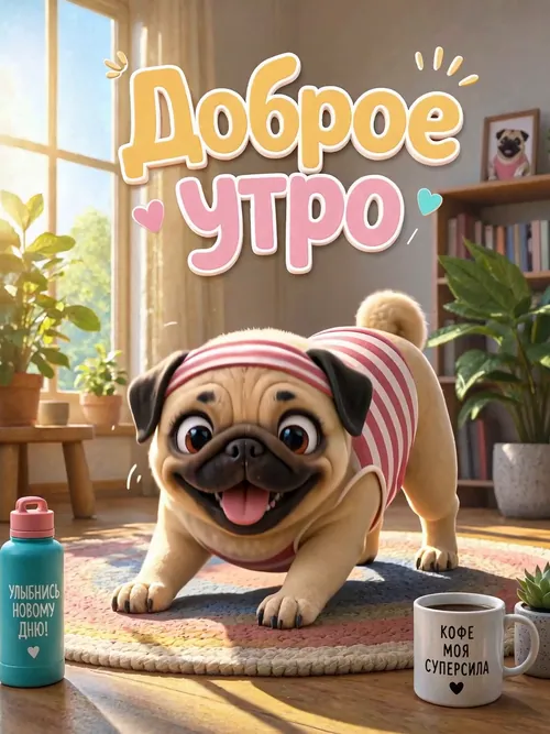 Видео открытка С добрым утром #1