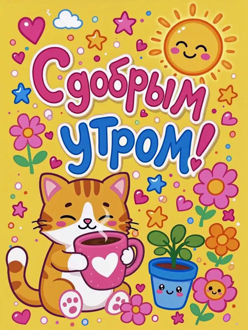 Видео открытка С добрым утром #2