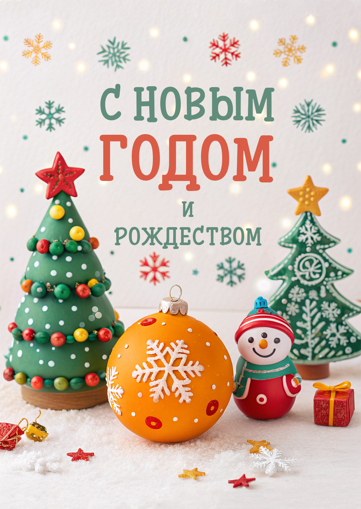 Открытка "С Новым годом и рождеством #17"