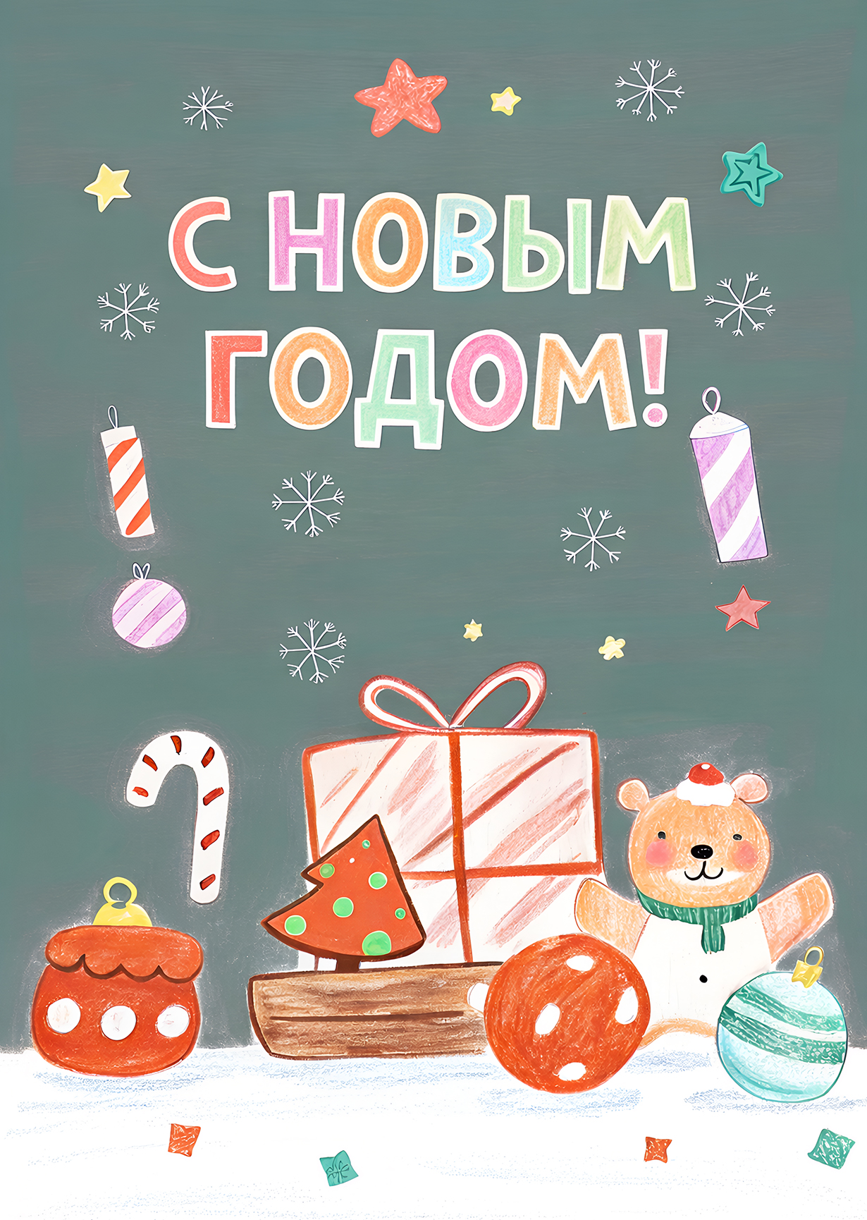 Открытка "С Новым годом #38"