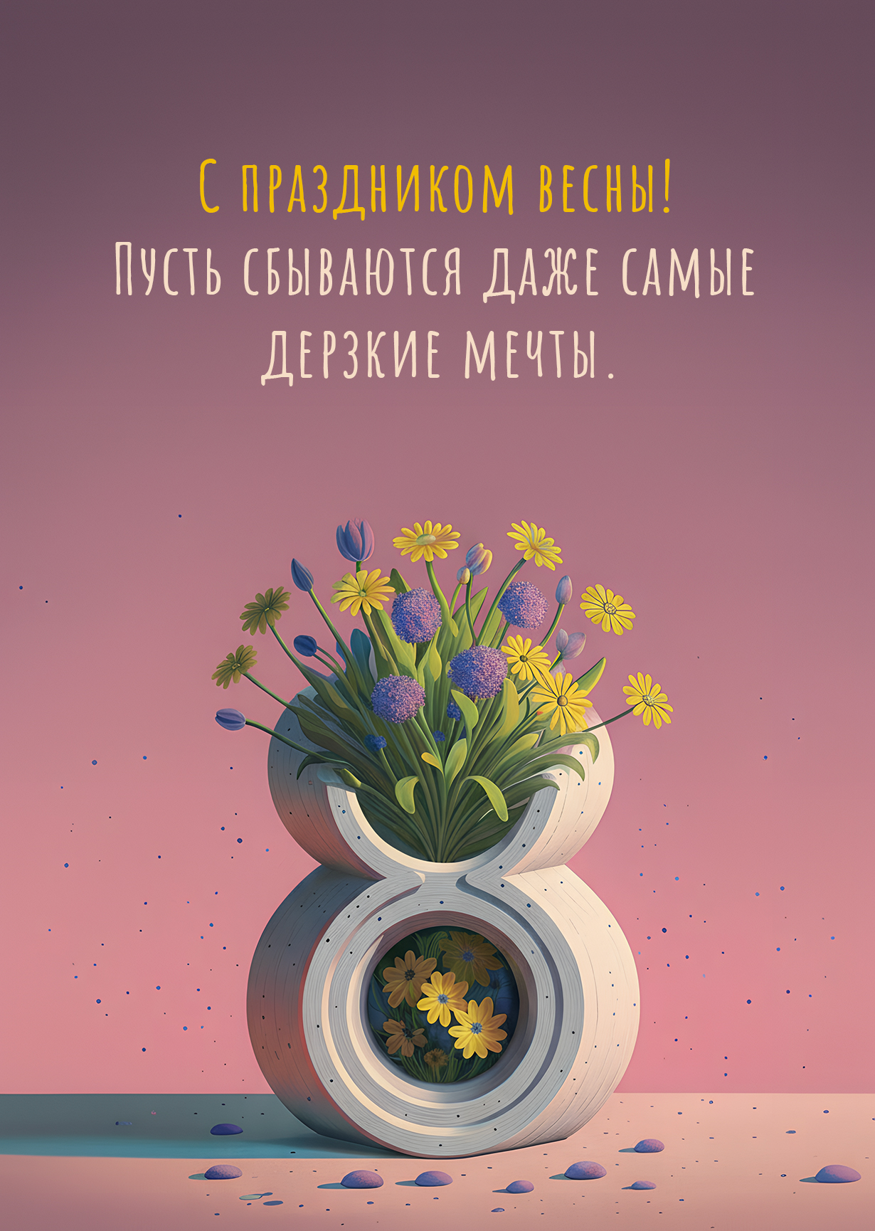 Открытка "С 8 марта #14"