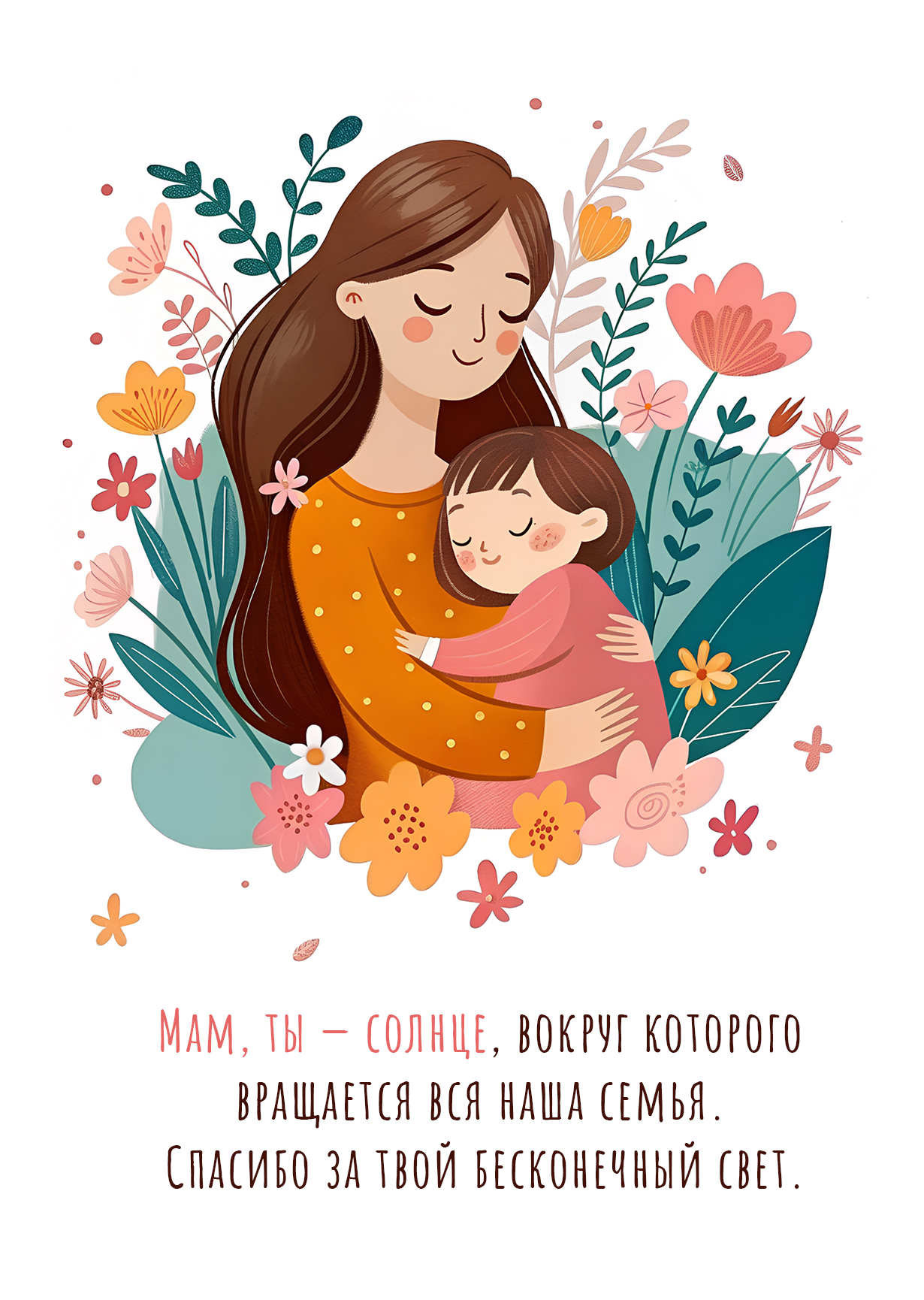 Открытка "С днем матери #1"
