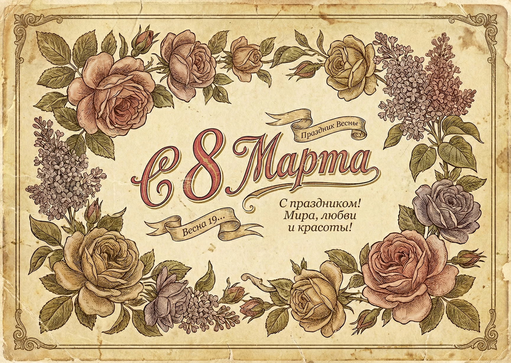 Открытка "С 8 марта #20"