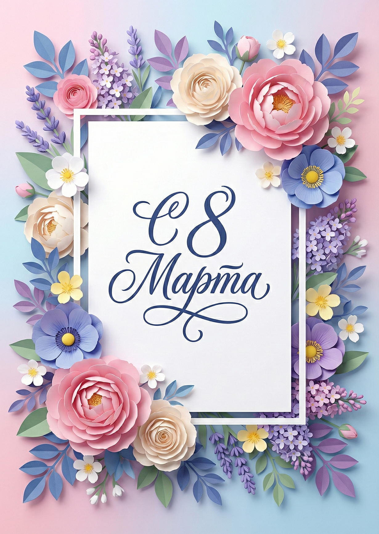 Открытка "С 8 марта #21"