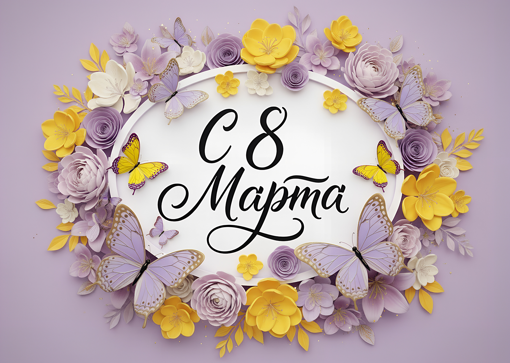 Открытка "С 8 марта #25"