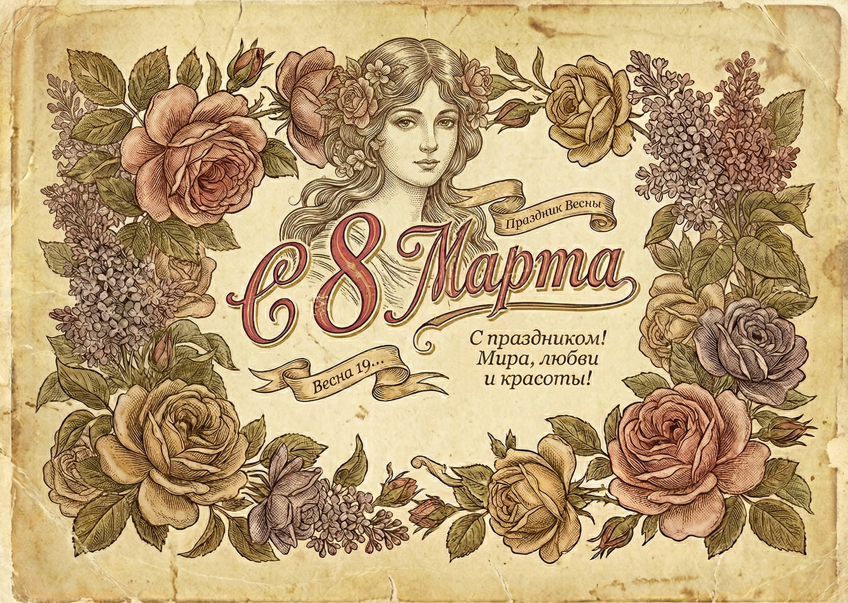 Открытка "С 8 марта #39"